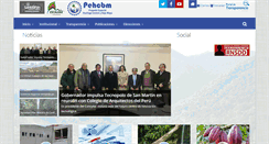 Desktop Screenshot of pehcbm.gob.pe